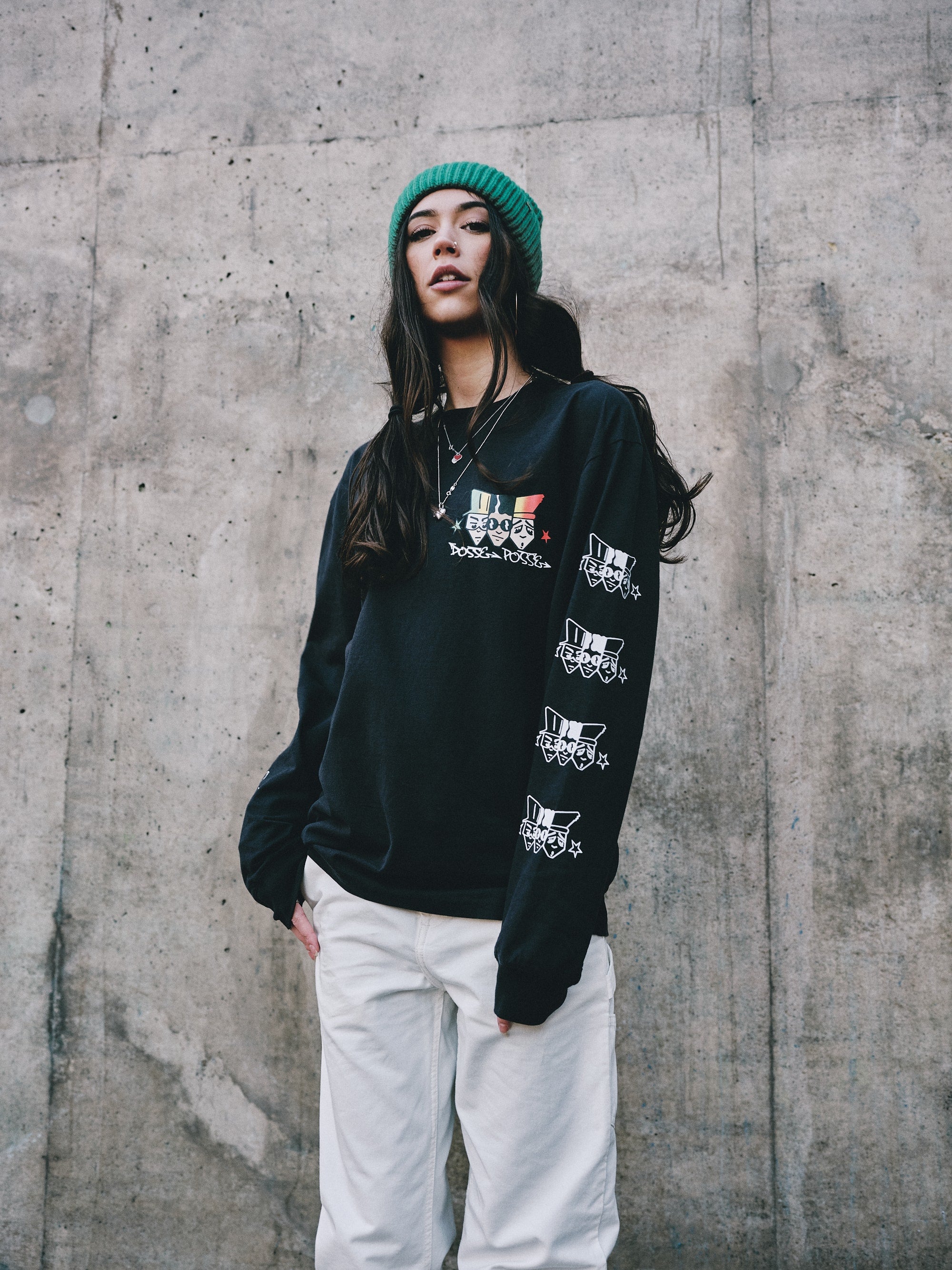 3 HEADS LONG SLEEVE T SHIRT