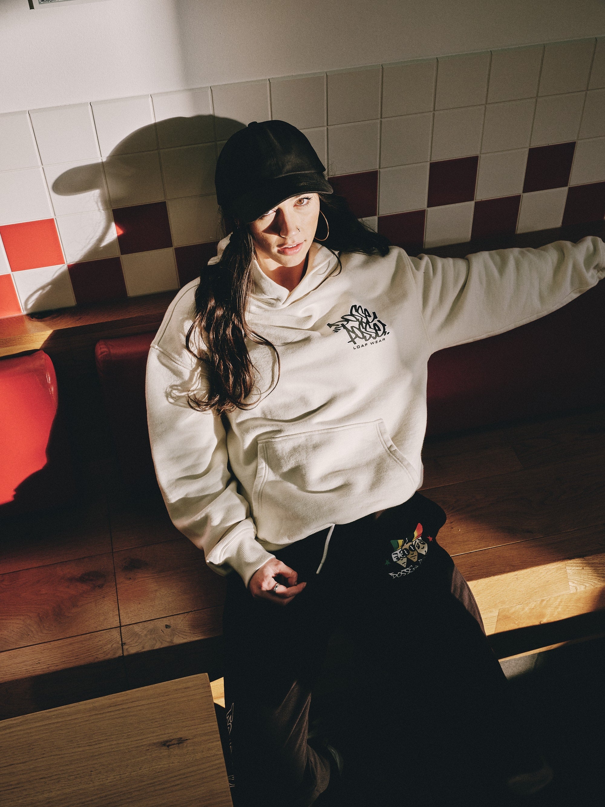 LOAFIN’ TAG HOODED SWEATSHIRT